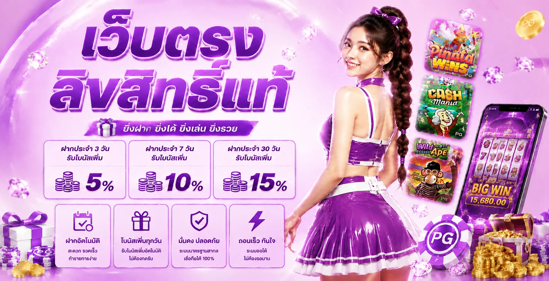 รวยเดลี่ รวมหมวดเกมและข้อมูลบริการ